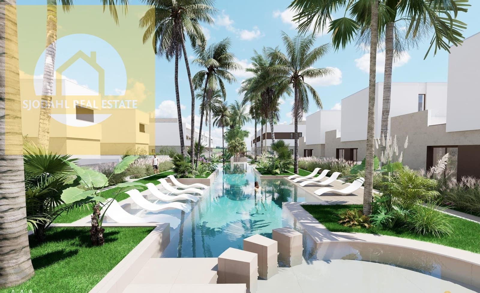 3 slaapkamer Bungalow te koop in Los Alcazares met zwembad garage - € 320.000 (Ref: 9645834)