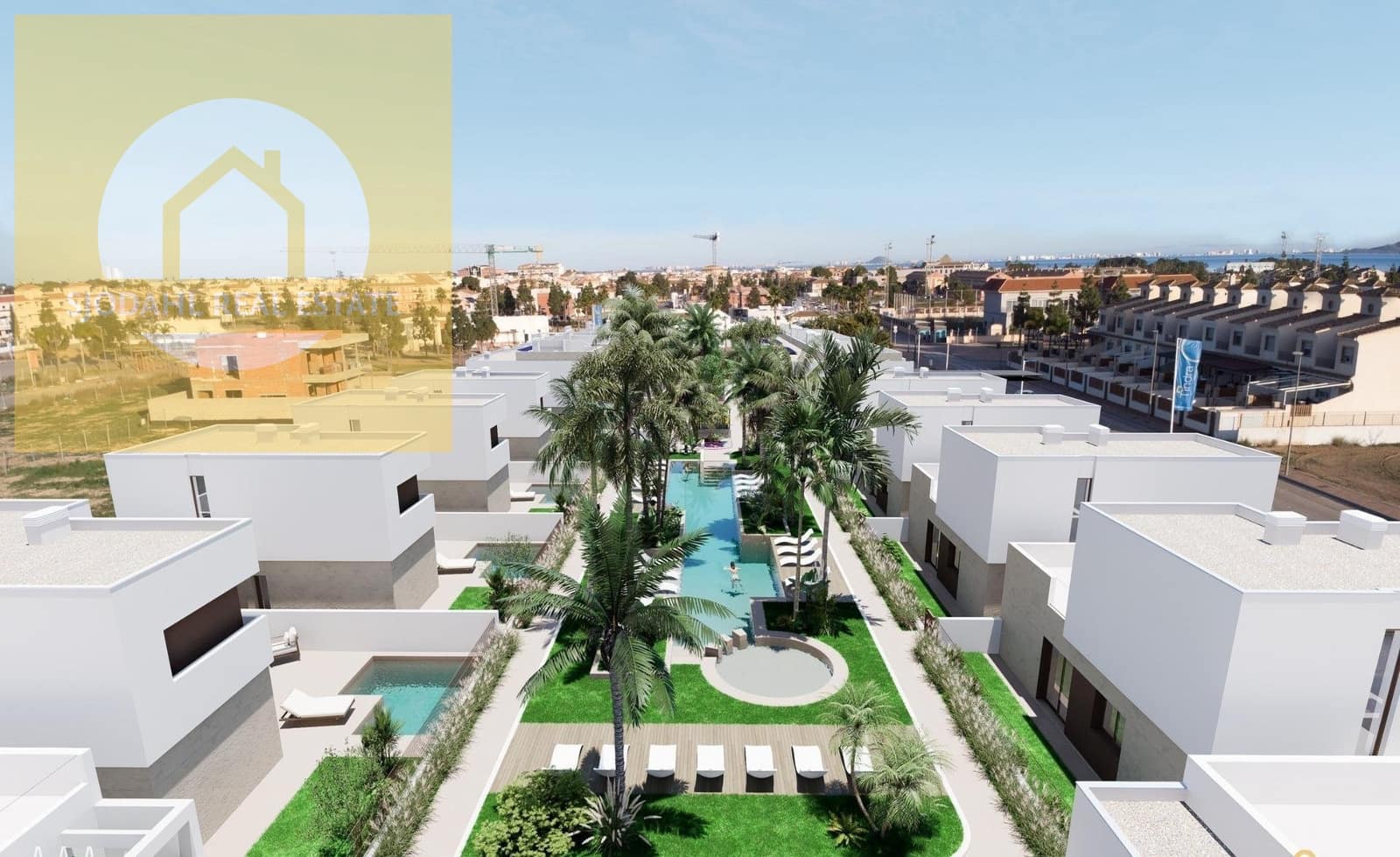 3 slaapkamer Bungalow te koop in Los Alcazares met zwembad garage - € 320.000 (Ref: 9645834)