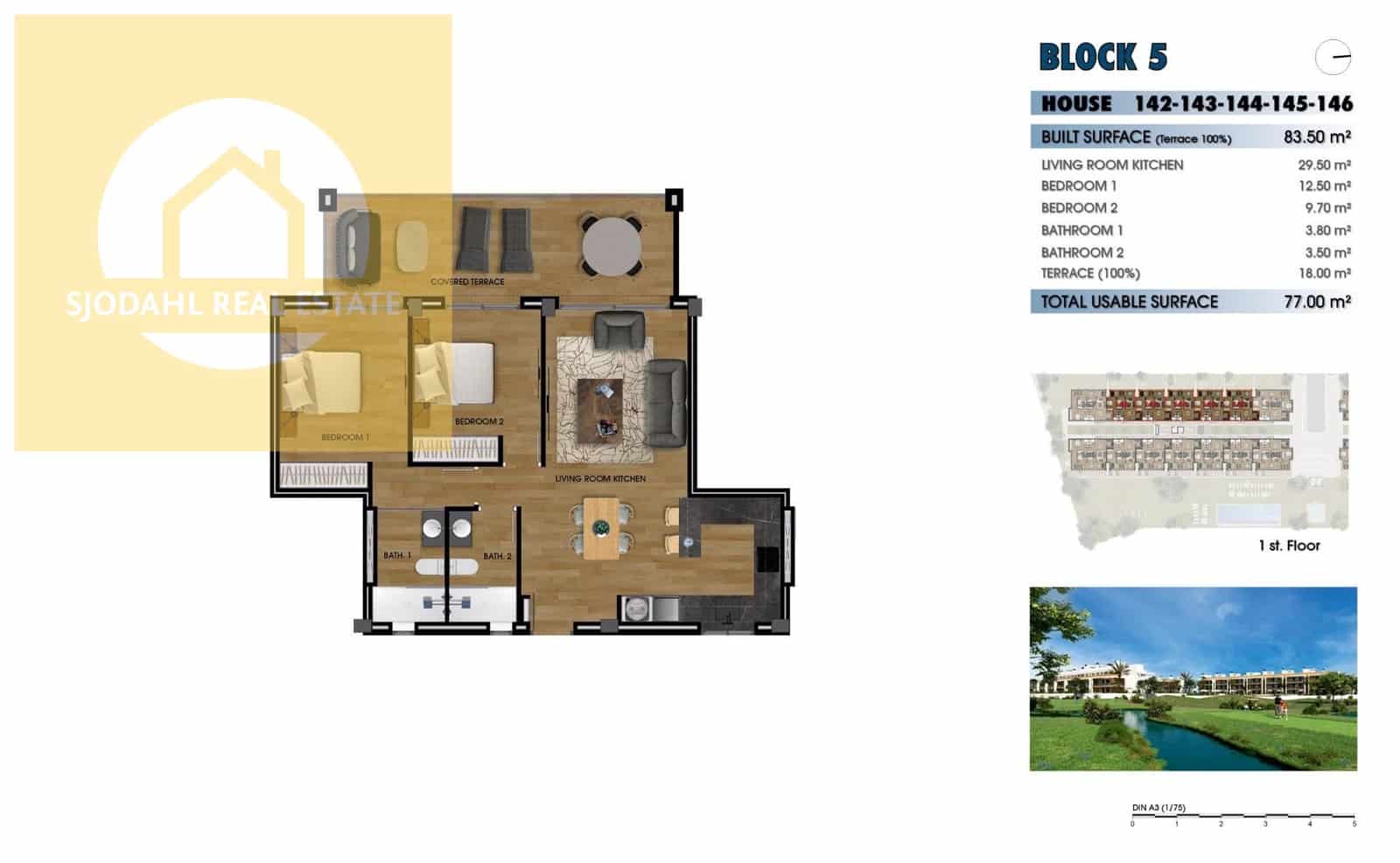 2 chambre Appartement à vendre à Los Alcazares avec piscine garage - 260 000 € (Ref: 9645836)