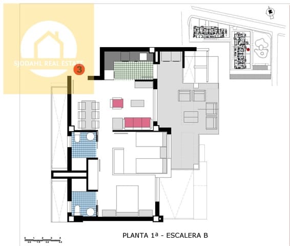Apartamento de 2 habitaciones en Les Bassetes - El Marjal, Dénia en venta con piscina garaje - 269.000 € (Ref: 9645842)
