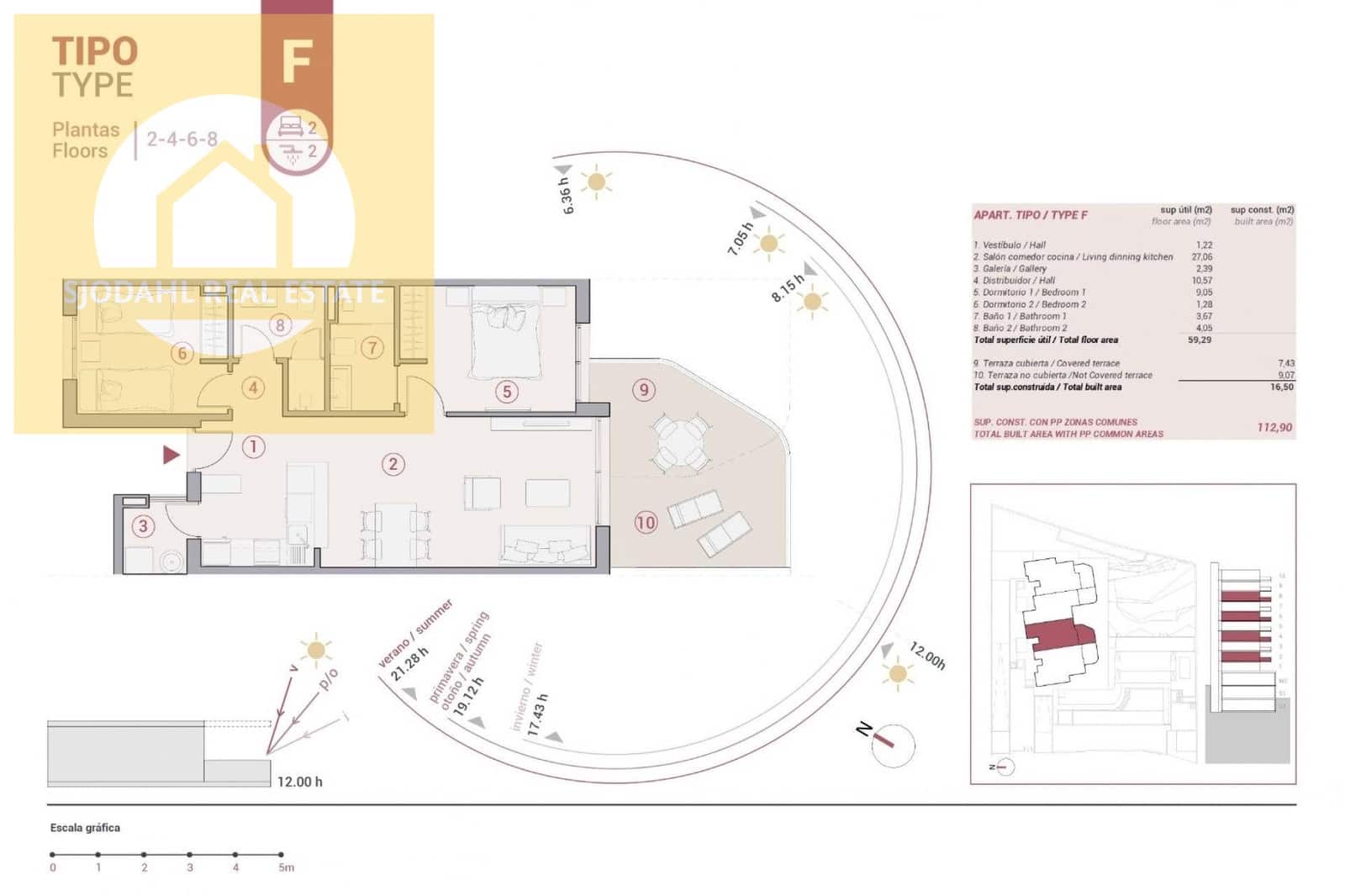 2 slaapkamer Appartement te koop in Calpe / Calp met zwembad garage - € 410.000 (Ref: 9645849)