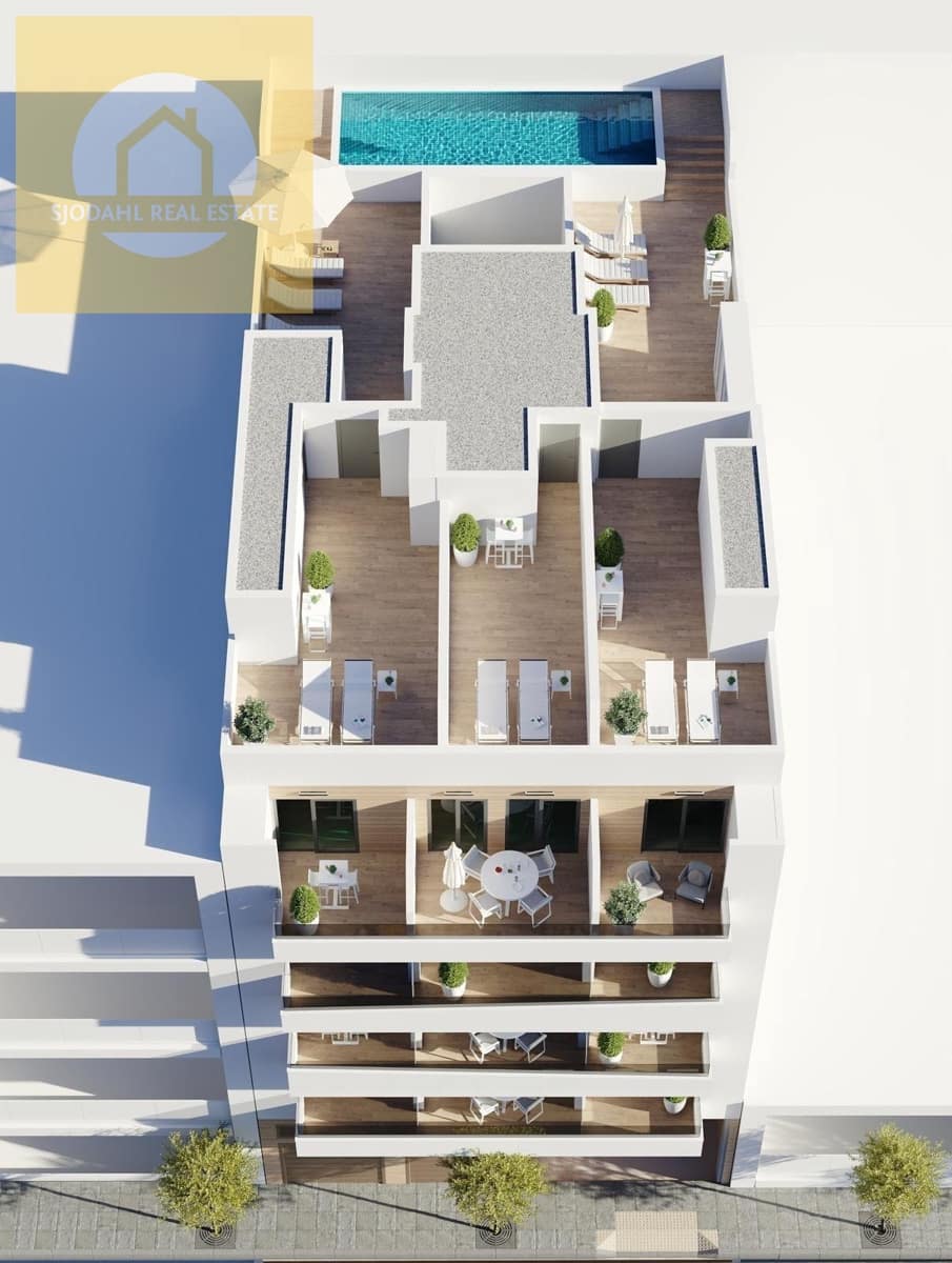 3 slaapkamer Appartement te koop in Torrevieja met zwembad garage - € 279.000 (Ref: 9656371)