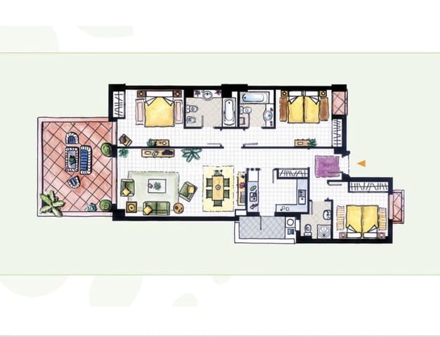 3 bedroom Apartment for sale in Elviria, Marbella with pool - € 425,000 (Ref: 9382537)