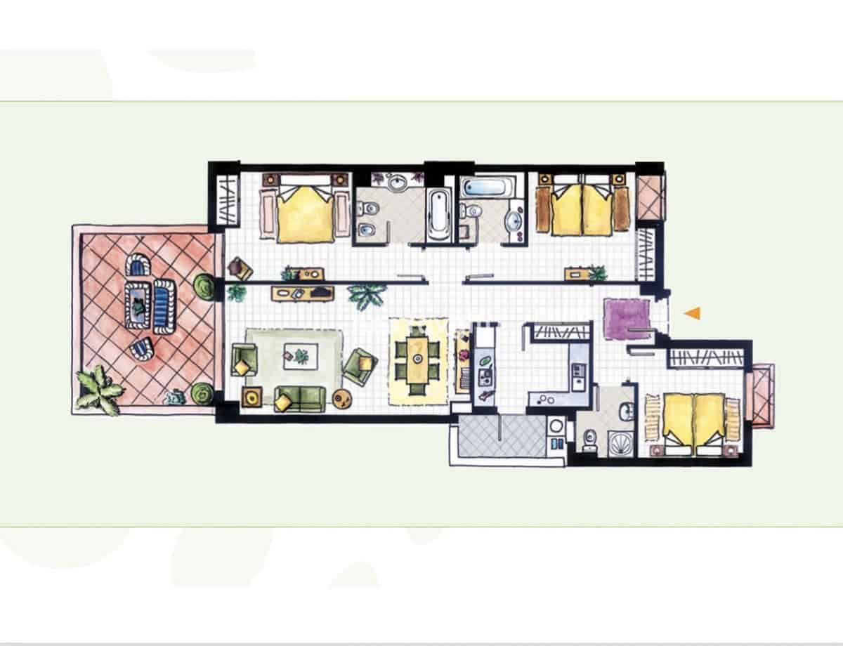 3 bedroom Apartment for sale in Elviria with pool - € 425,000 (Ref: 9382537)