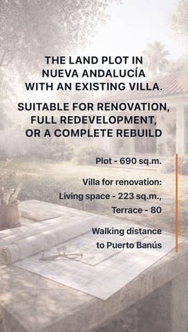 4 bedroom Villa for sale in Nueva Andalucia, Marbella with pool - € 850,000 (Ref: 9615426)