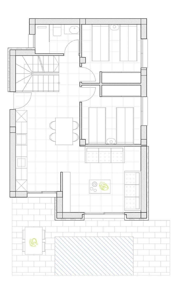 3 quarto Moradia para venda em Playa Flamenca com piscina garagem - 297 000 € (Ref: 8139147)