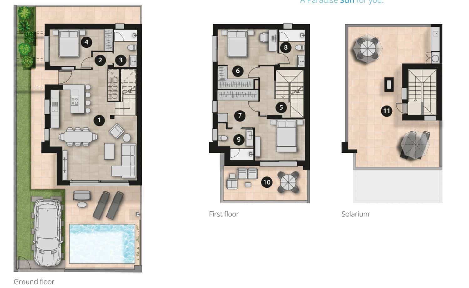 3 soveværelse Villa til salg i San Pedro del Pinatar med swimmingpool - € 429.000 (Ref: 8172938)