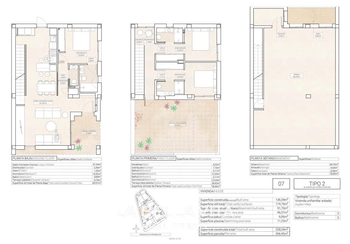 3 camera da letto Villa in vendita in La Canalosa con piscina - 352.500 € (Rif: 8450074)