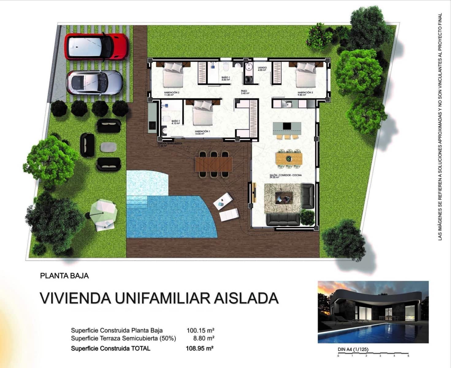 3 soveværelse Villa til salg i Los Montesinos med swimmingpool - € 499.000 (Ref: 8666229)