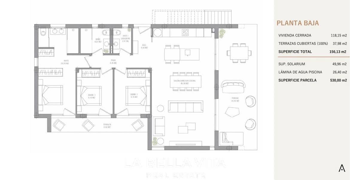 3 sypialnia Willa na sprzedaż w Ciudad Quesada z basenem - 680 000 € (Ref: 8714638)