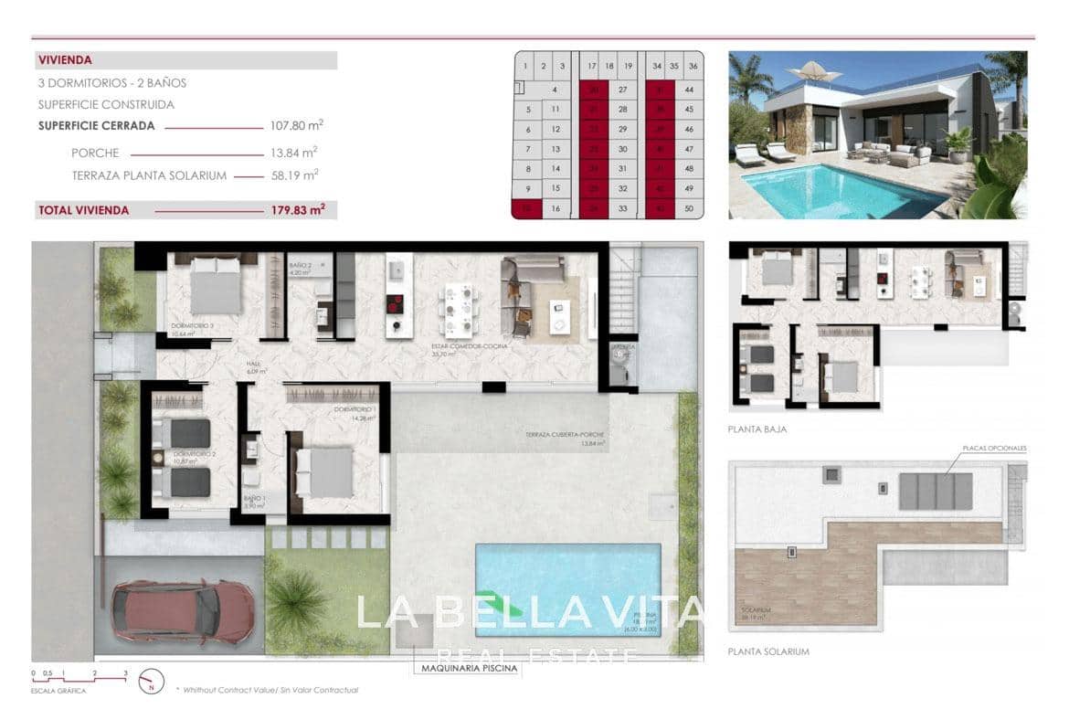 3 soverom Villa til salgs i Ciudad Quesada med svømmebasseng garasje - € 555 000 (Ref: 8916571)