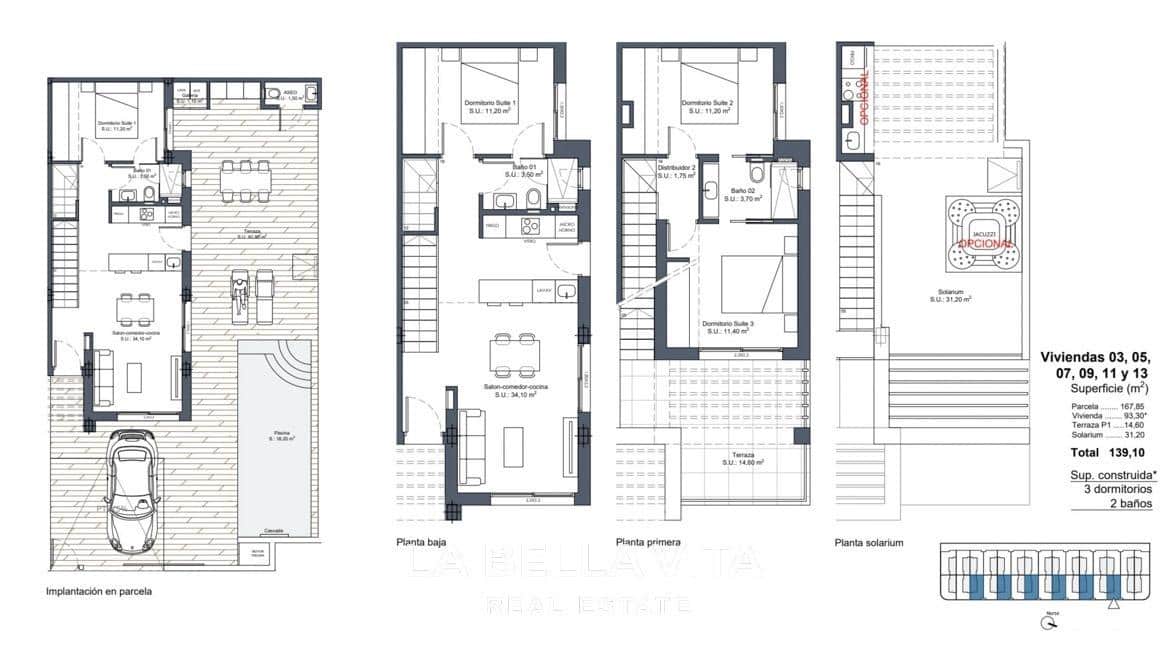 3 soveværelse Villa til salg i Dona Pepa med swimmingpool - € 439.000 (Ref: 9068942)