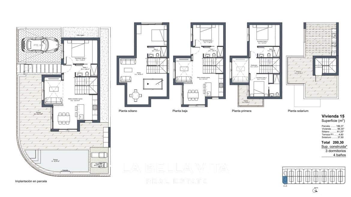 3 soveværelse Villa til salg i Dona Pepa med swimmingpool - € 439.000 (Ref: 9068942)