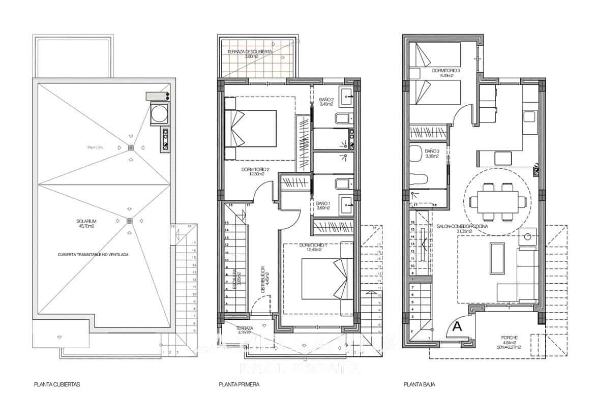 3 soveværelse Villa til salg i Torrevieja med swimmingpool - € 409.000 (Ref: 9089961)