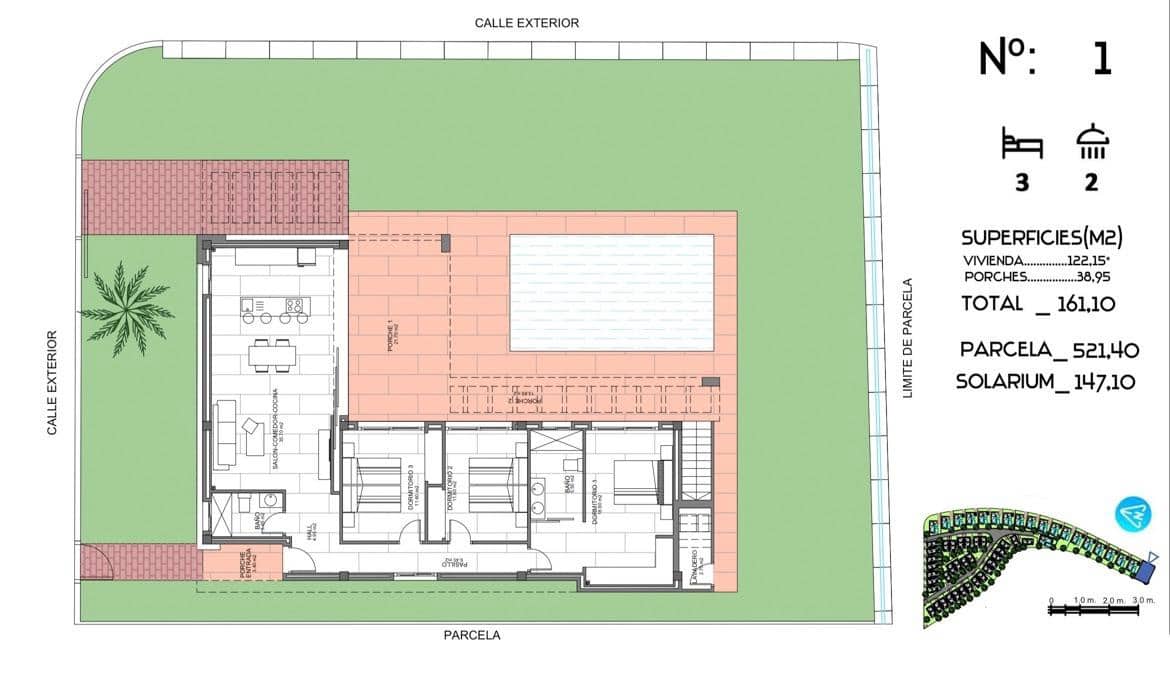 Chalet de 3 habitaciones en Algorfa en venta con piscina - 670.000 € (Ref: 9335204)