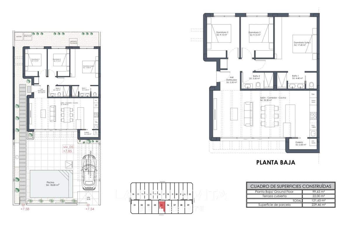 3 makuuhuone Huvila myytävänä paikassa Los Alcazares mukana uima-altaan - 499 900 € (Ref: 9335213)