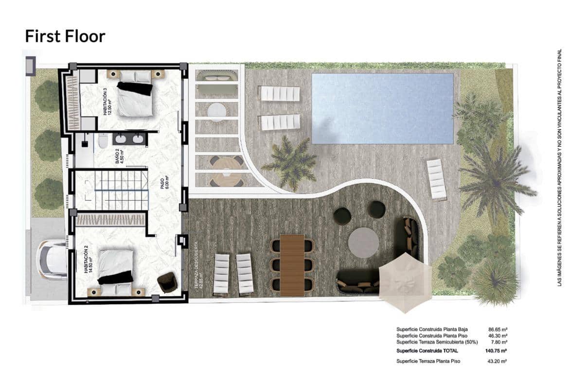 3 camera da letto Villetta a Schiera in vendita in Almoradi con piscina - 429.000 € (Rif: 9335217)