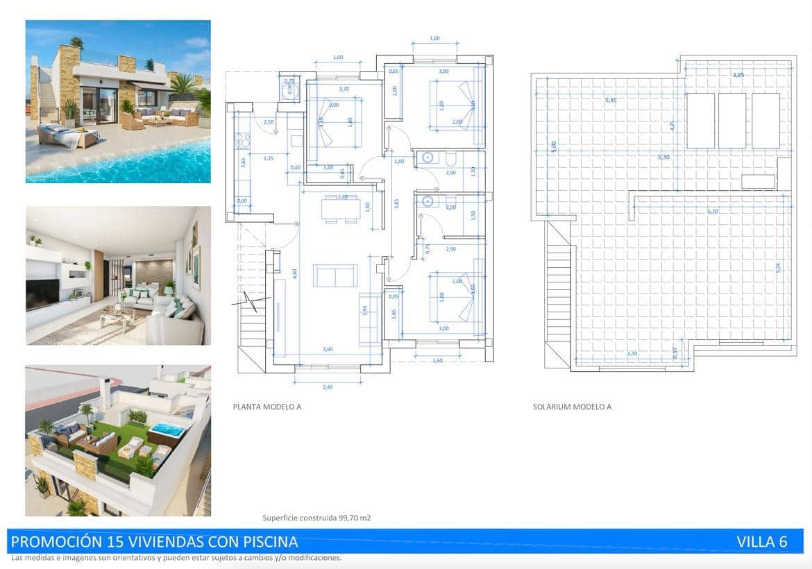 3 soveværelse Villa til salg i San Fulgencio med swimmingpool - € 392.000 (Ref: 9375228)