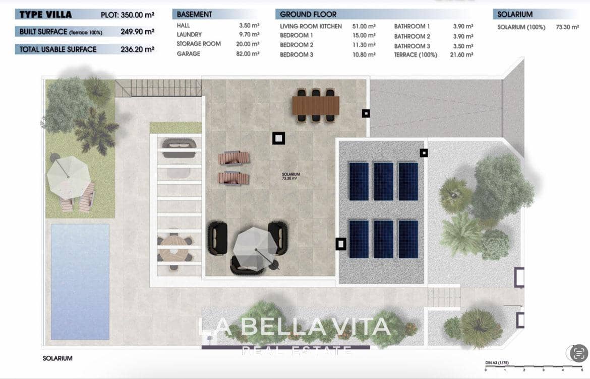 4 chambre Villa/Maison à vendre à Los Alcazares avec piscine garage - 685 000 € (Ref: 9375231)