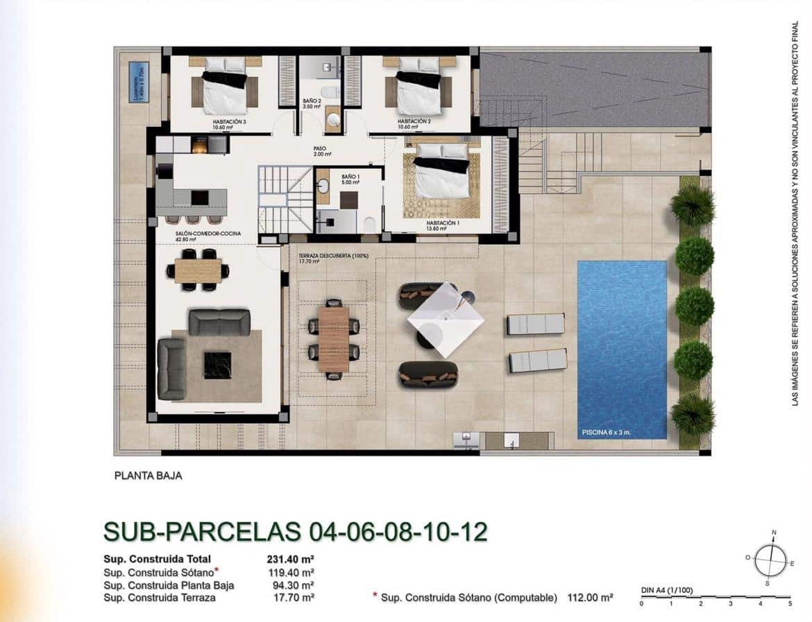 3 soveværelse Villa til salg i Pueblo Lucero med swimmingpool garage - € 480.000 (Ref: 9375233)