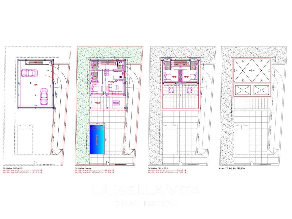 3 soveværelse Villa til salg i Ciudad Quesada med swimmingpool garage - € 799.900 (Ref: 9375234)