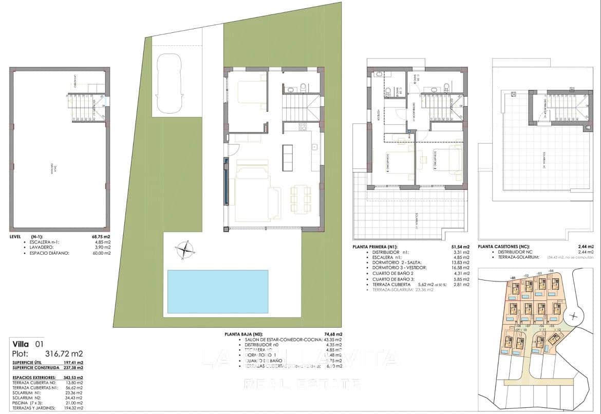 3 bedroom Villa for sale in San Miguel de Salinas with pool - € 649,000 (Ref: 9375235)