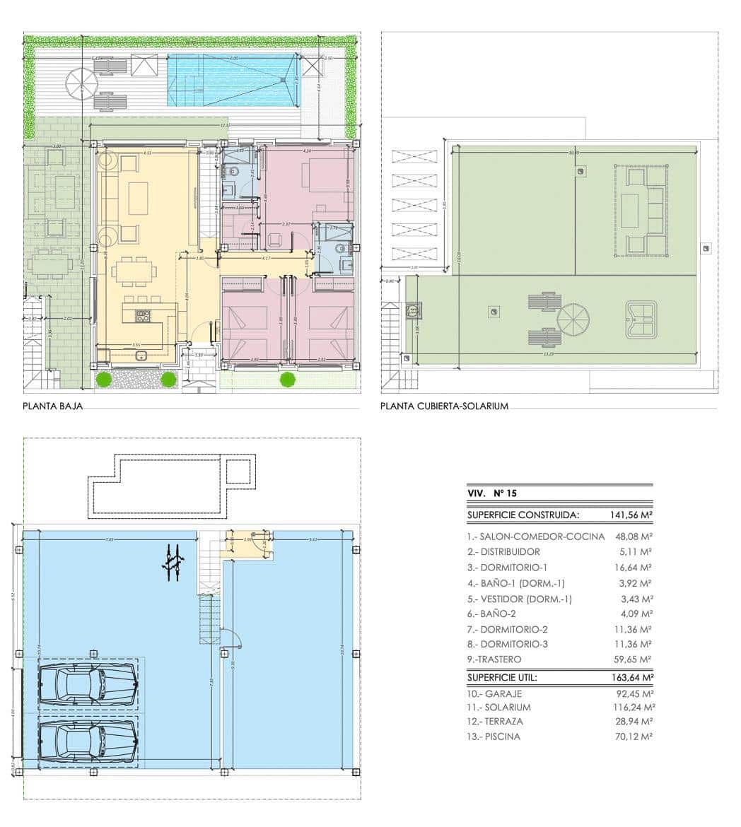 3 quarto Moradia para venda em Aguas Nuevas com piscina garagem - 595 000 € (Ref: 9452838)