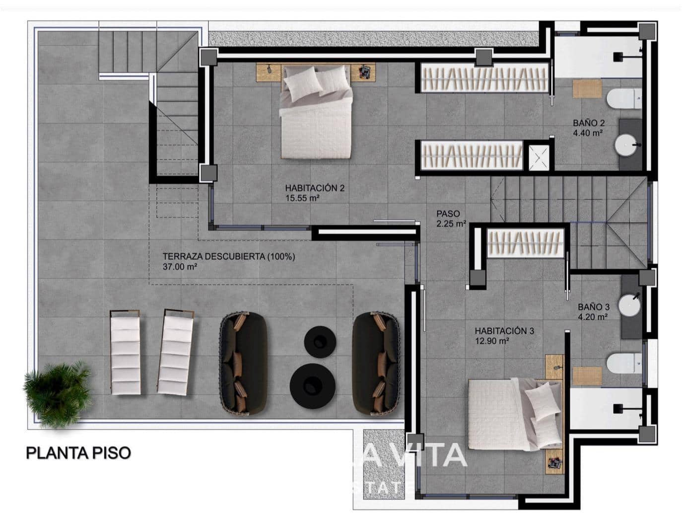 3 makuuhuone Huvila myytävänä paikassa Benijofar mukana uima-altaan - 549 000 € (Ref: 9452840)