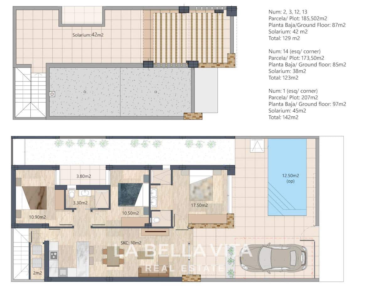 2 camera da letto Villa in vendita in San Fulgencio con piscina - 367.900 € (Rif: 9630277)