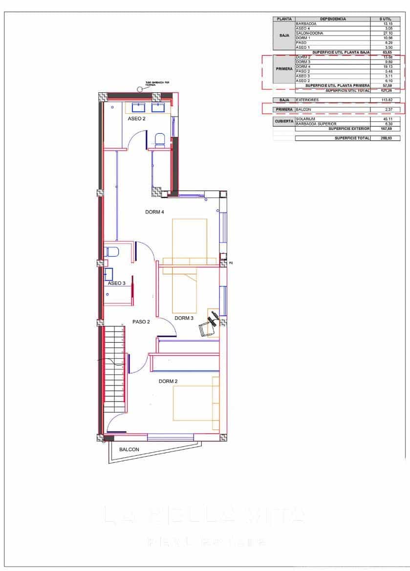 4 slaapkamer Rijtjeshuis te koop in Torre de la Horadada met zwembad - € 698.000 (Ref: 9762145)