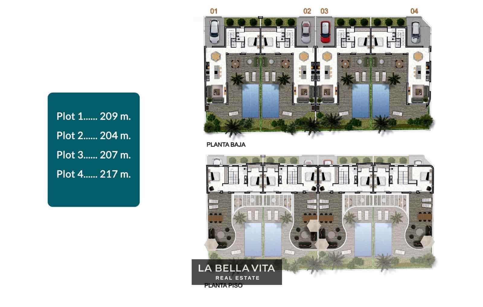 Pareado de 4 habitaciones en Heredades en venta - 439.000 € (Ref: 9900212)