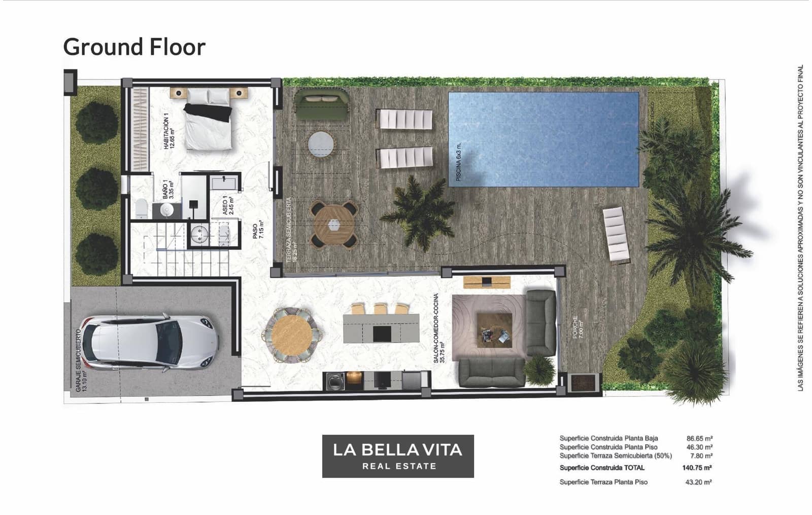 Pareado de 4 habitaciones en Heredades en venta - 439.000 € (Ref: 9900212)