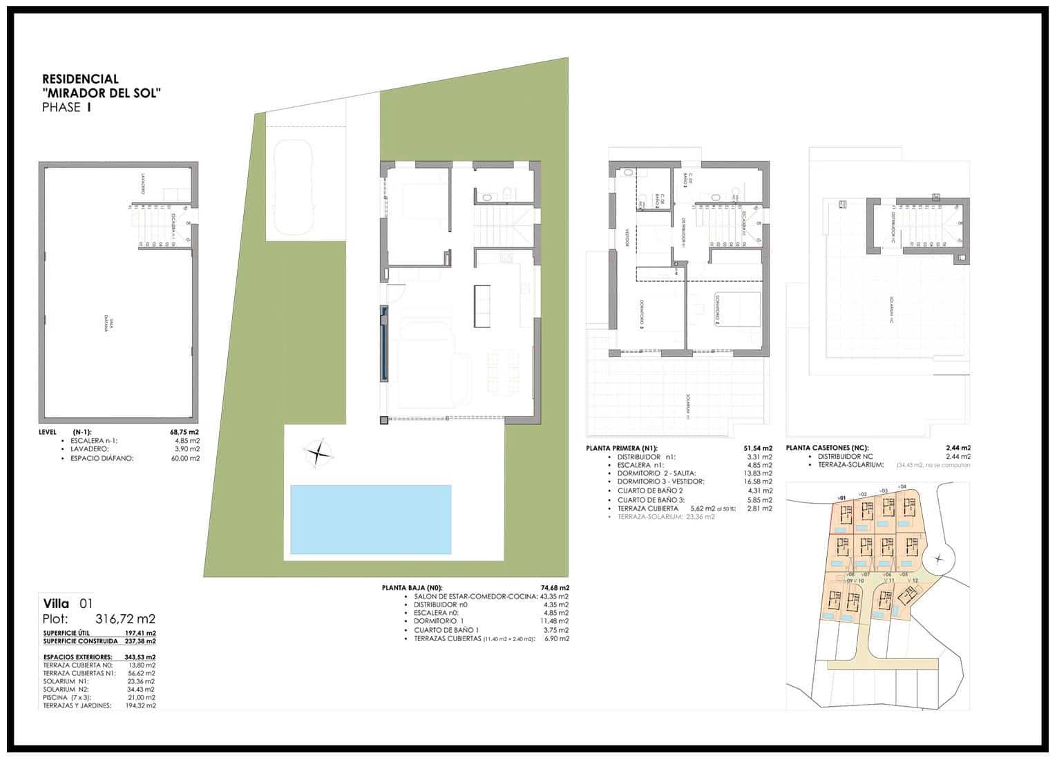 3 quarto Moradia para venda em San Miguel de Salinas com piscina garagem - 574 000 € (Ref: 8491151)