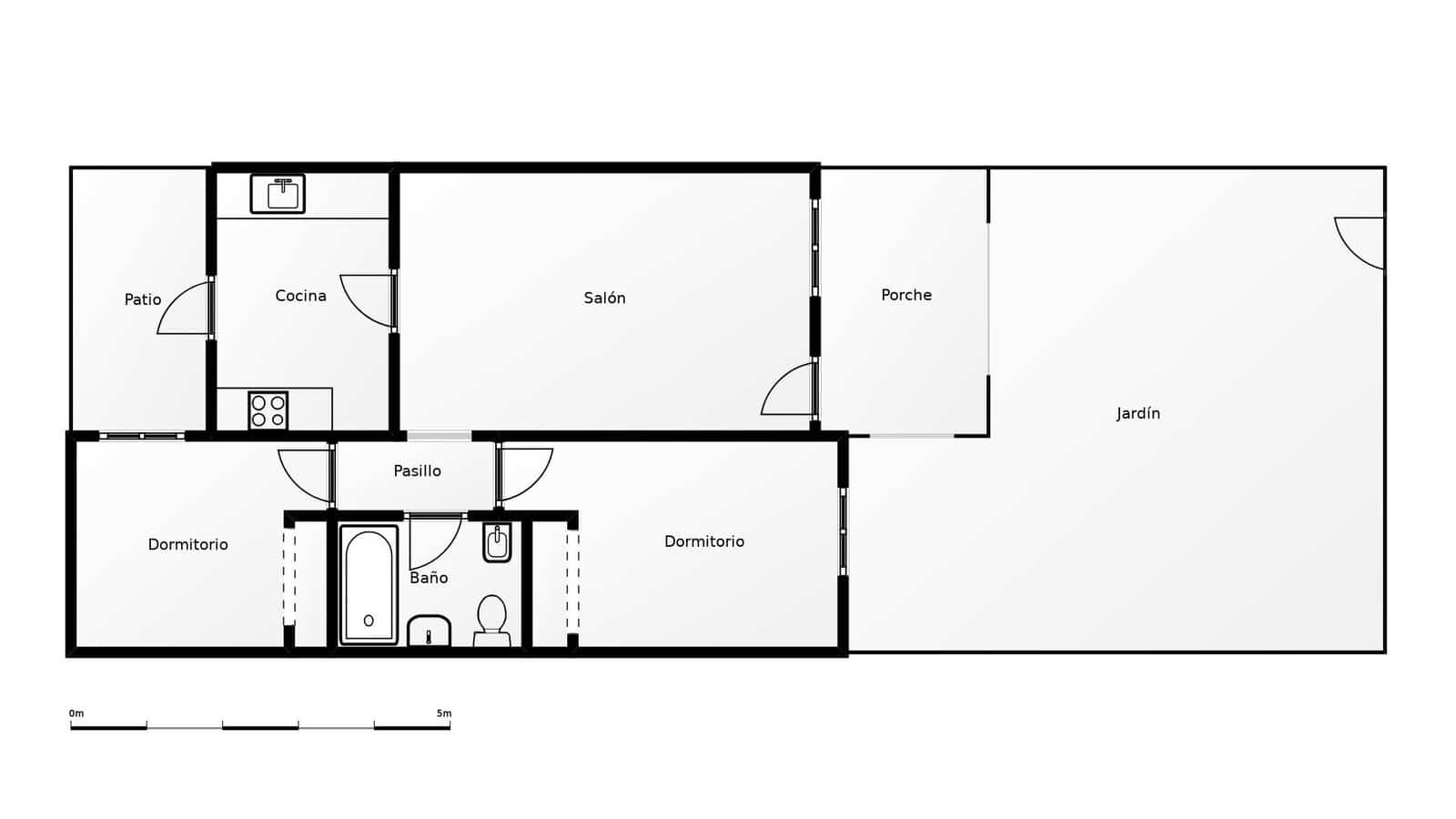 2 soveværelse Bungalow til salg i La Florida med swimmingpool - € 149.900 (Ref: 9037952)
