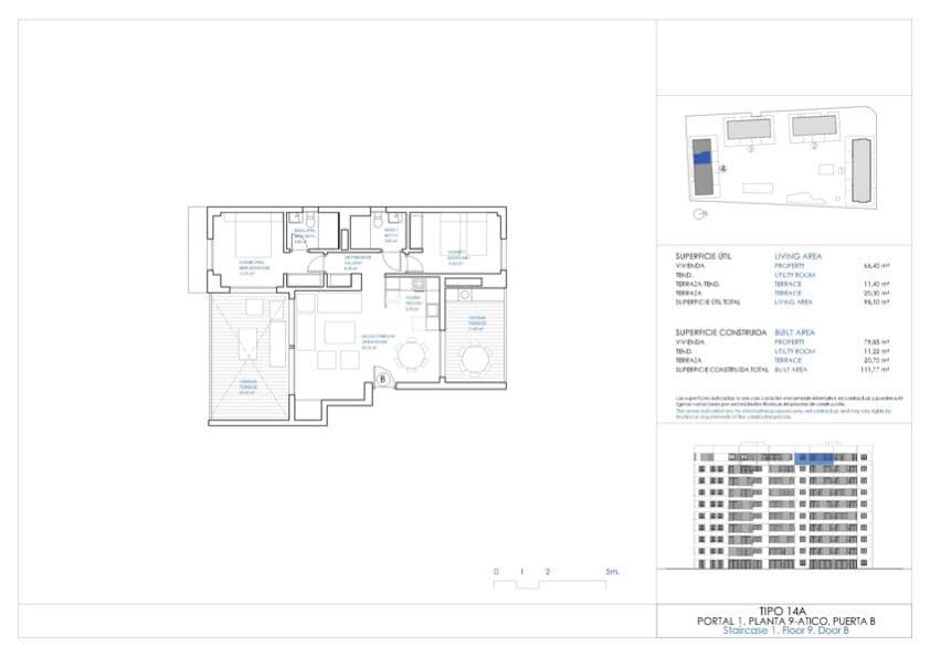 3 slaapkamer Penthouse te koop in Punta Prima met zwembad garage - € 765.000 (Ref: 9639560)