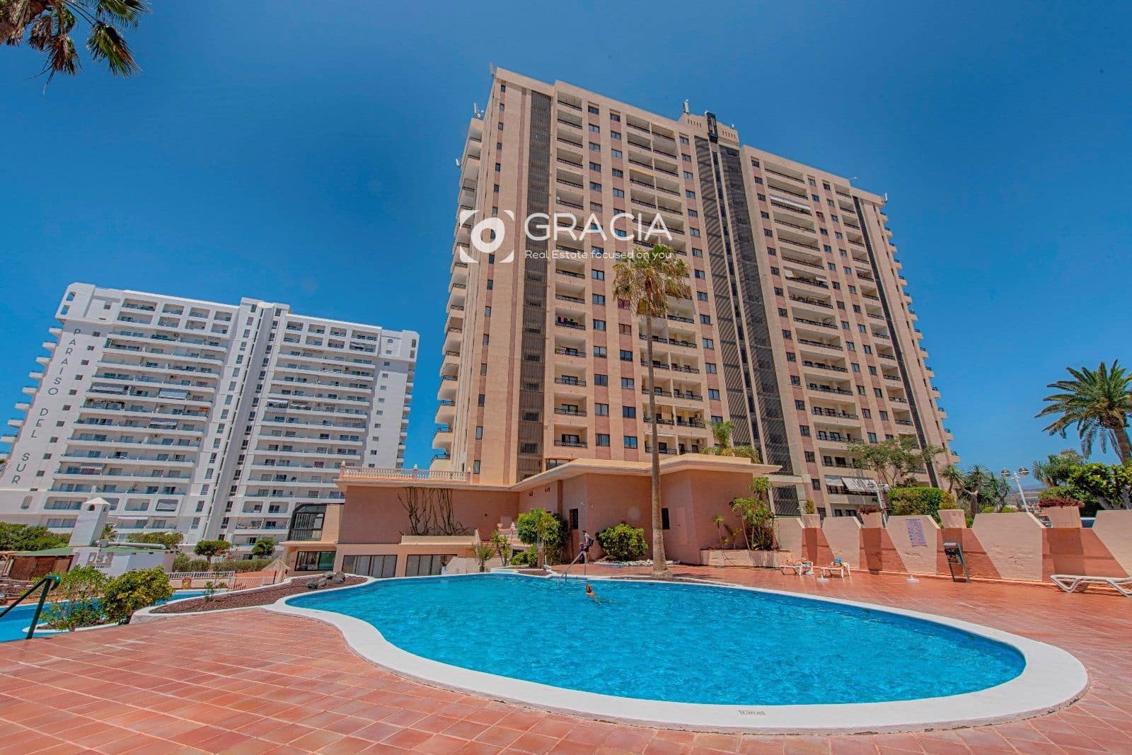 1 Zimmer Wohnung zu vermieten in Playa Paraiso mit Pool - 1.300 € (Ref: 9552977)