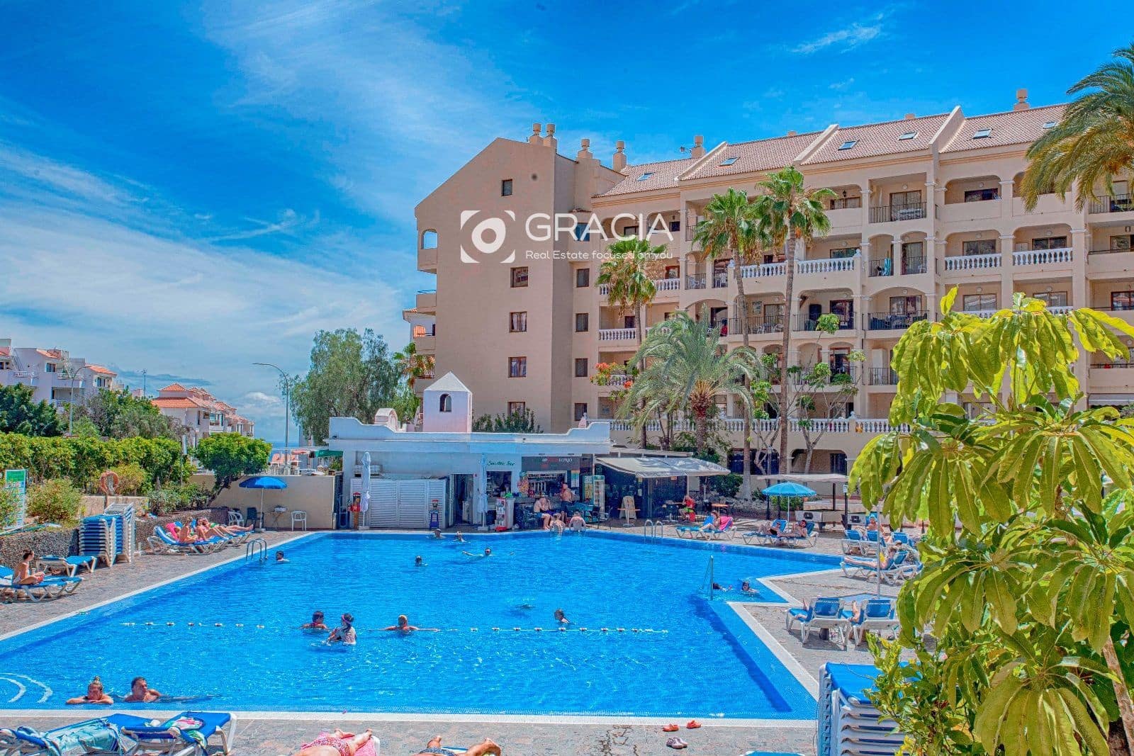 Piso de 1 habitación en Los Cristianos en alquiler con piscina - 1.700 € (Ref: 9606627)