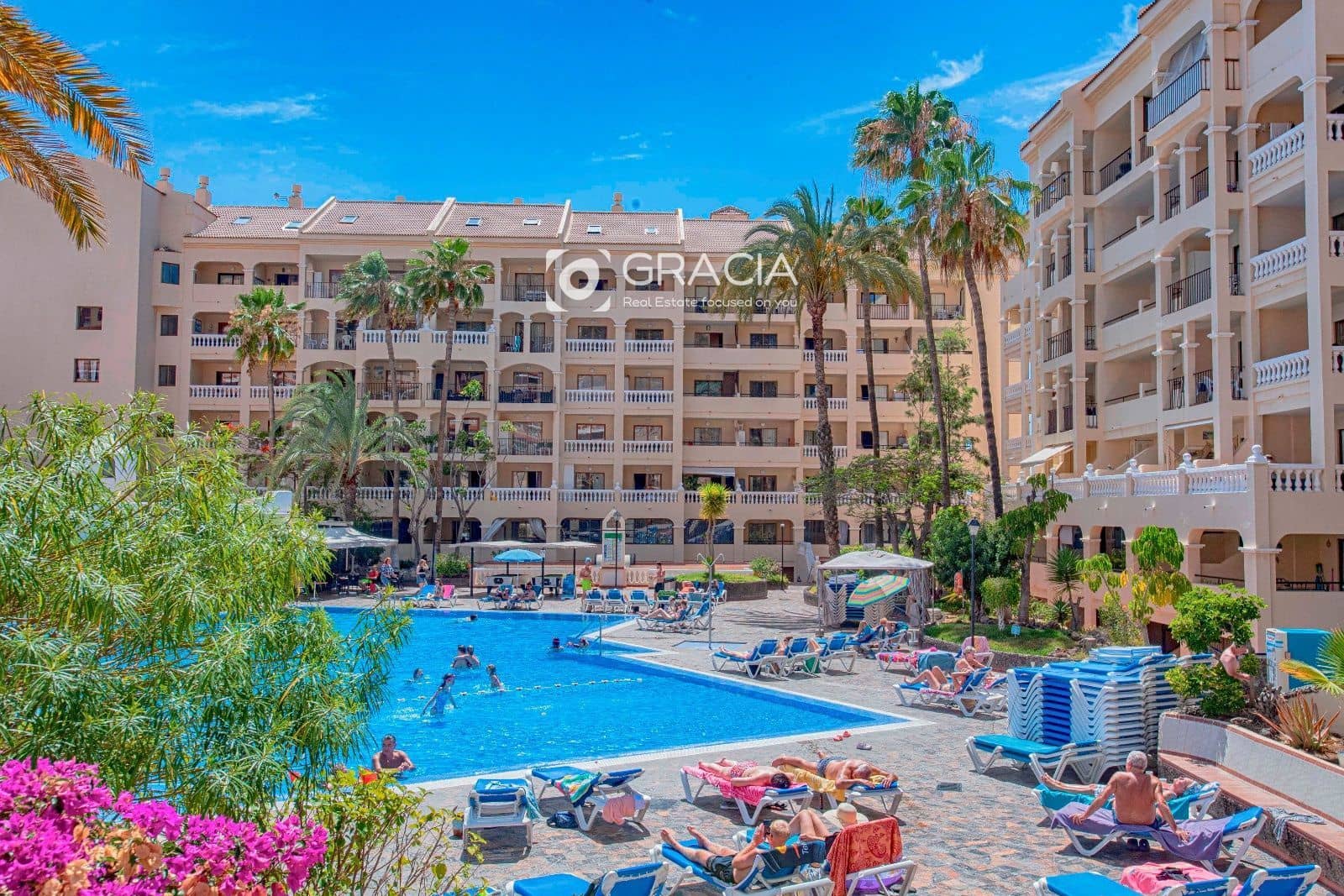 Piso de 1 habitación en Los Cristianos en alquiler con piscina - 1.700 € (Ref: 9606627)