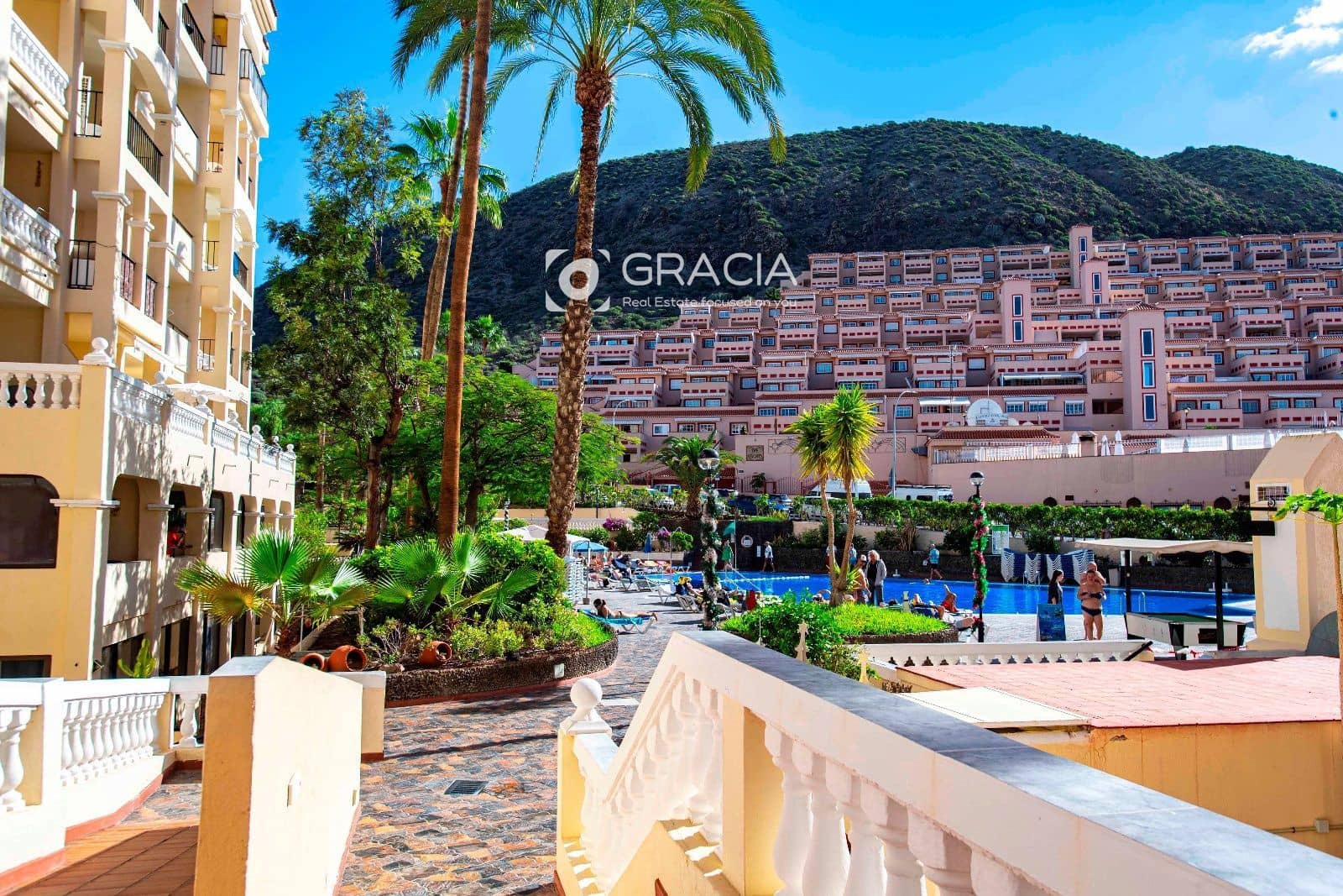 Piso de 1 habitación en Los Cristianos en alquiler con piscina - 1.700 € (Ref: 9606627)