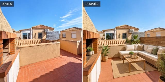 3 makuuhuone Paritalo myytävänä paikassa El Chaparral - La Siesta - La Torreta, Torrevieja mukana uima-altaan - 147 500 € (Ref: 10075374)