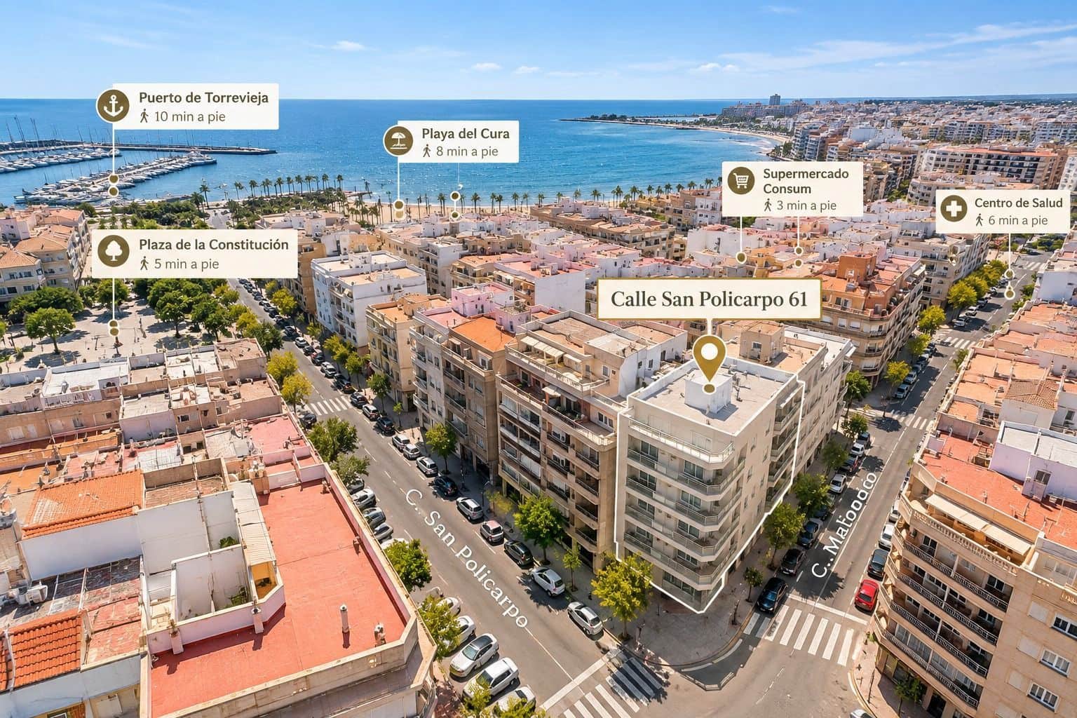 2 quarto Apartamento para venda em Torrevieja - 169 000 € (Ref: 10101585)