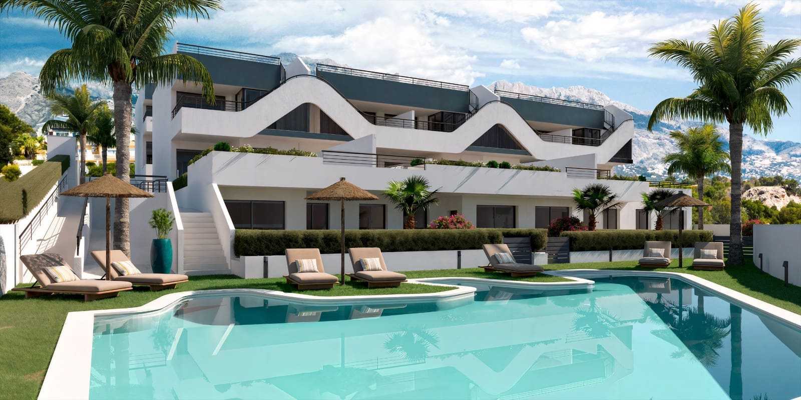 2 quarto Apartamento para venda em Alfaz del Pi / L'Alfas del Pi com piscina - 289 000 € (Ref: 9242725)