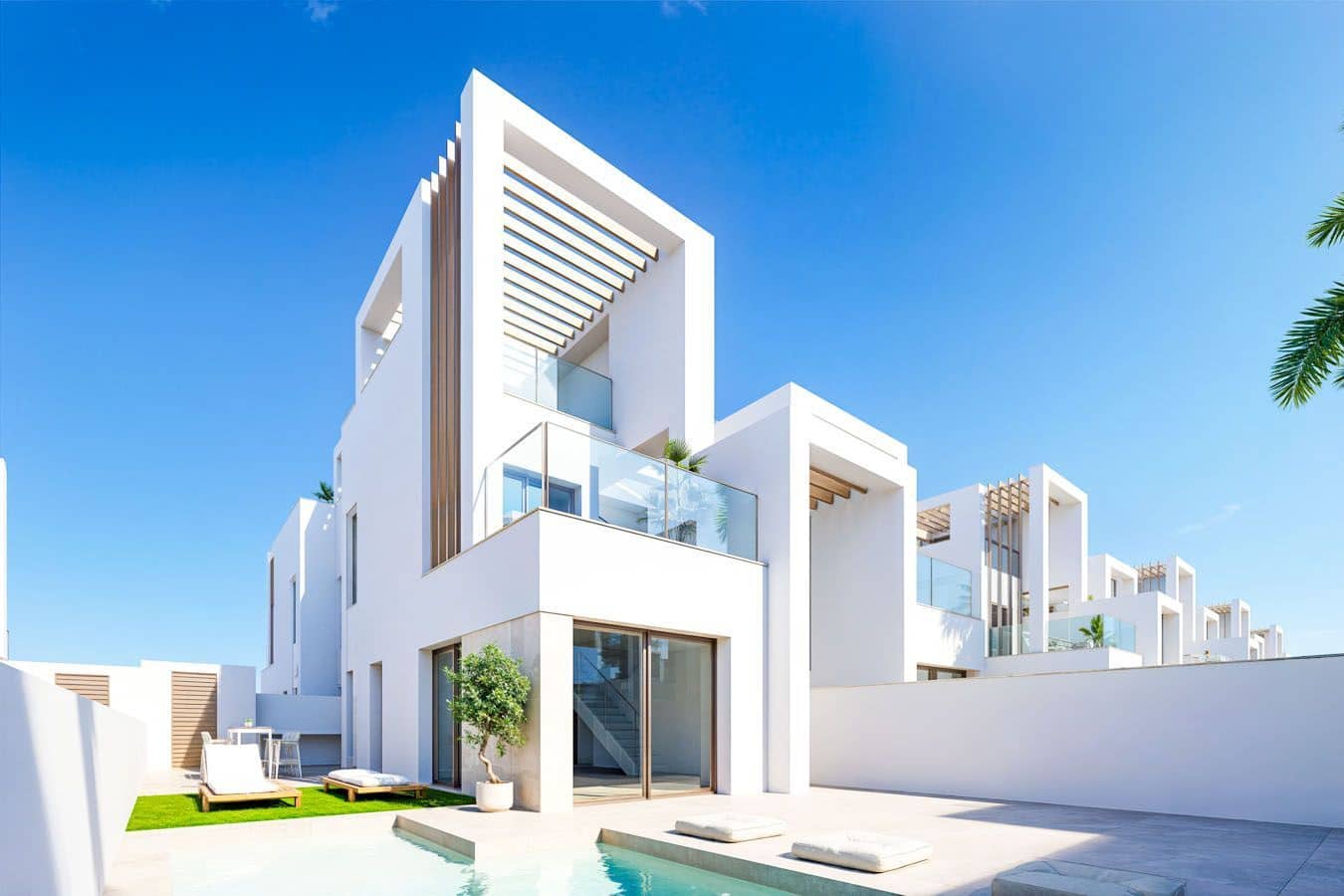 Chalet de 3 habitaciones en Los Alcázares en venta con piscina garaje - 439.000 € (Ref: 9758559)