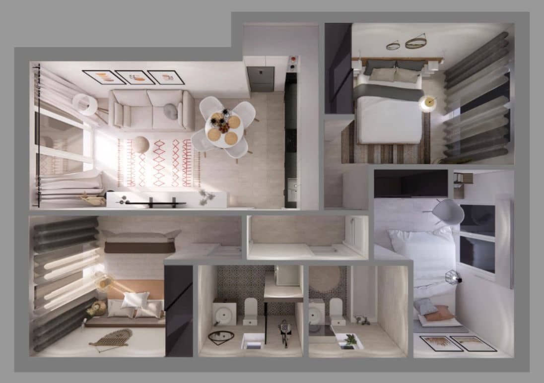 3 Zimmer Penthouse zu verkaufen in Torrevieja - 325.000 € (Ref: 9889893)