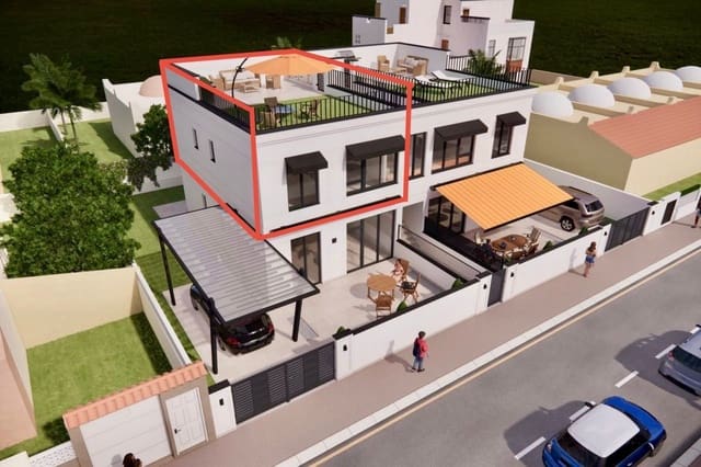 3 soveværelse Penthouse til salg i Las Piscinas Naturales, Torrevieja - € 325.000 (Ref: 9889893)