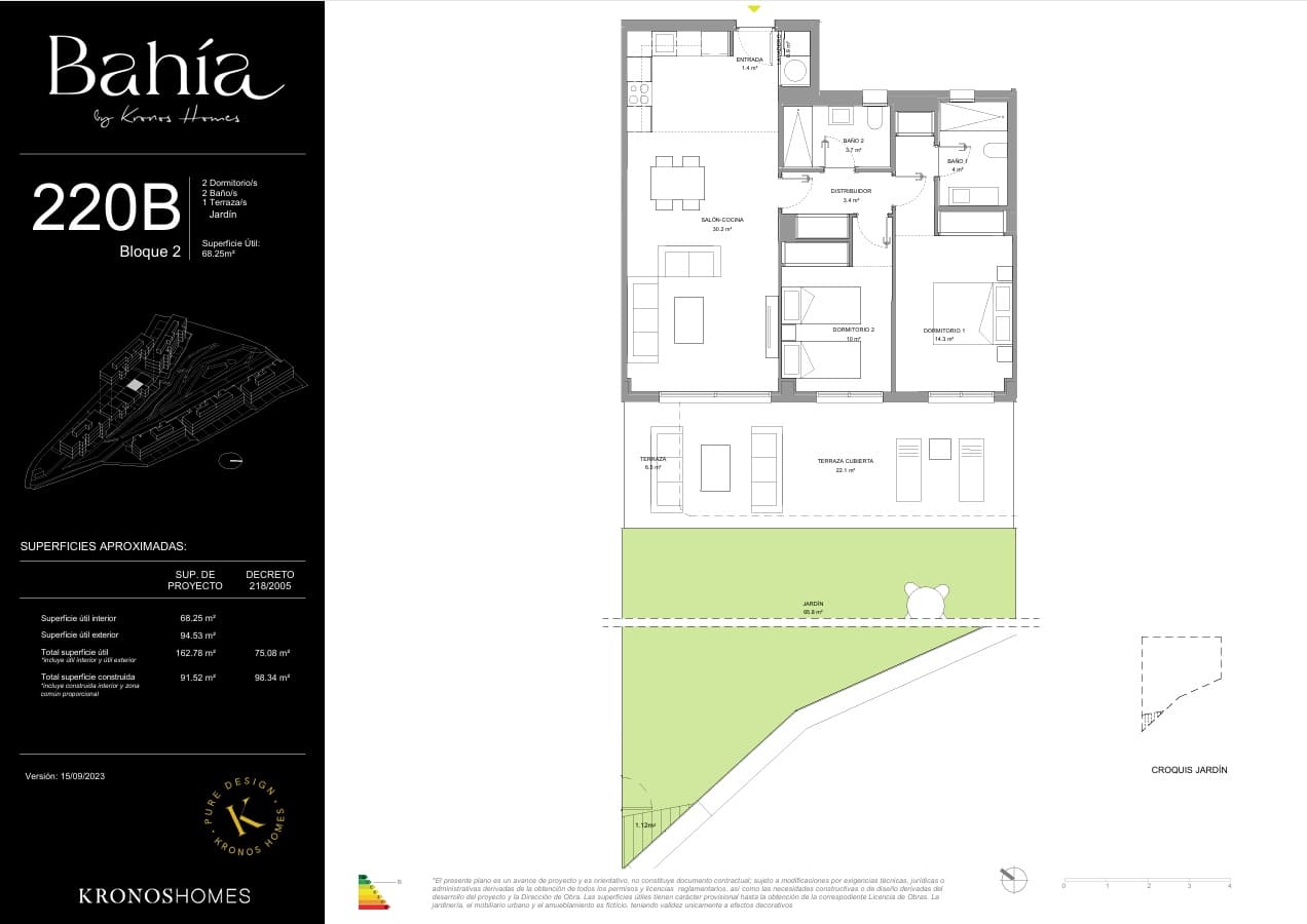2 soverom Leilighet til salgs i La Cala de Mijas med svømmebasseng garasje - € 470 000 (Ref: 8407660)
