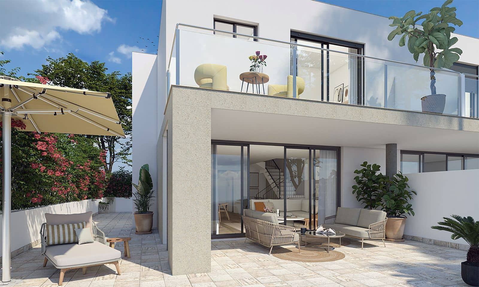 3 sypialnia Dom blizniak na sprzedaż w Mijas z basenem garażem - 560 000 € (Ref: 10000290)