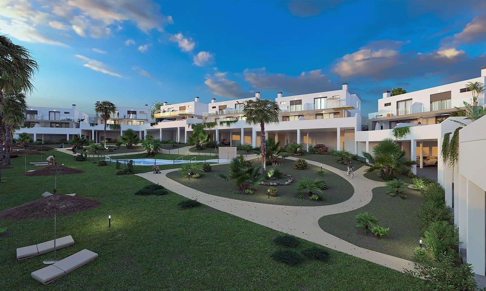 3 sypialnia Dom blizniak na sprzedaż w Mijas z basenem garażem - 560 000 € (Ref: 10000290)
