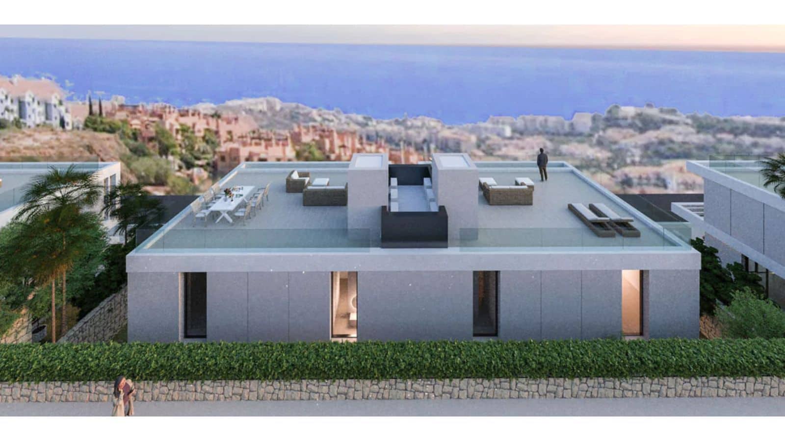 4 soverom Kjedet enebolig til salgs i Mijas med svømmebasseng garasje - € 970 000 (Ref: 10004005)