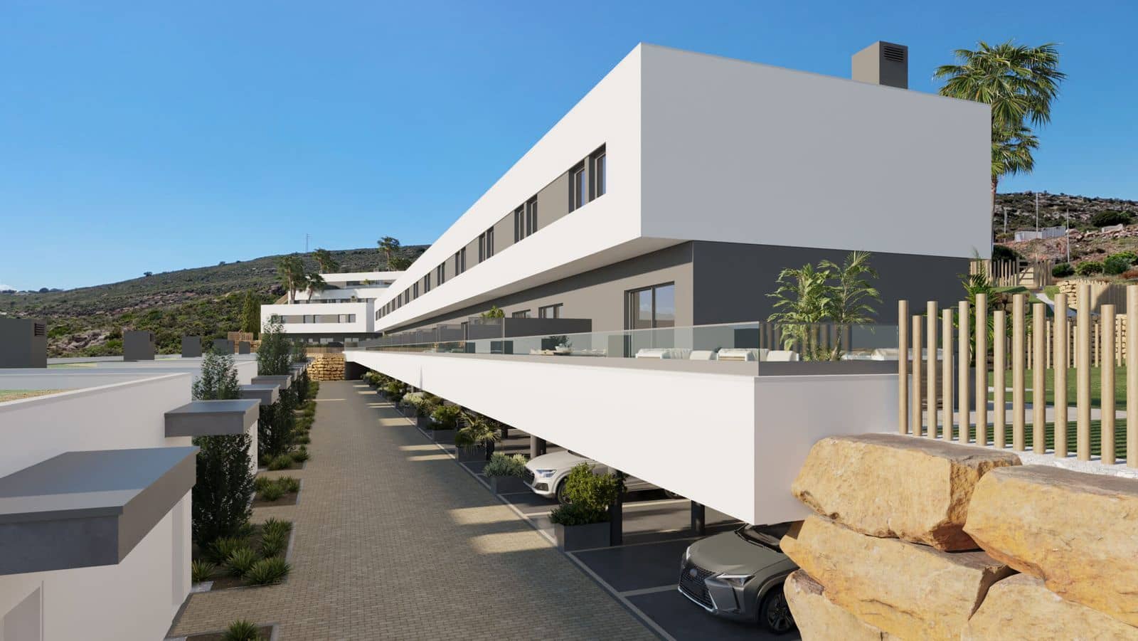 Pareado de 3 habitaciones en Manilva en venta con piscina garaje - 410.000 € (Ref: 10004085)